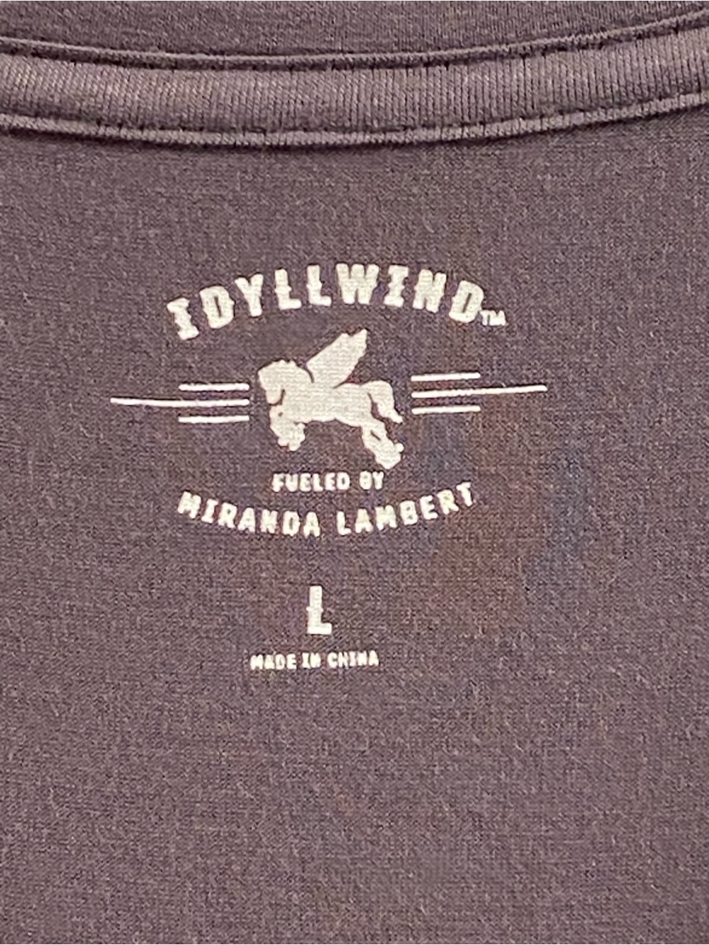 Idyllwind by Miranda Lambert Slate Gray 'Raise Hell Baby' Cowgirl Neck Tee Large - Picture 3 of 7